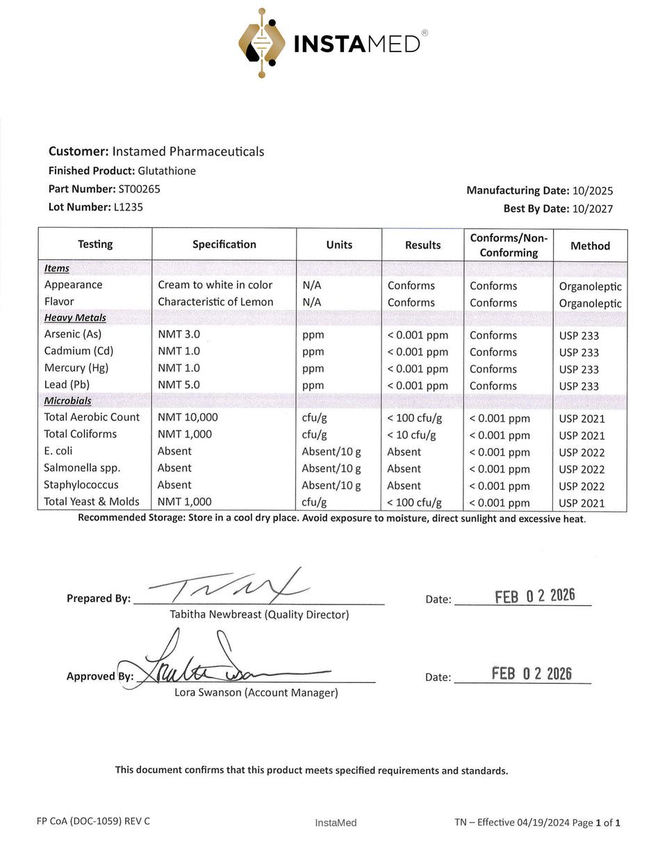 Glutathione -- Vitality -- Sublingual Peptide