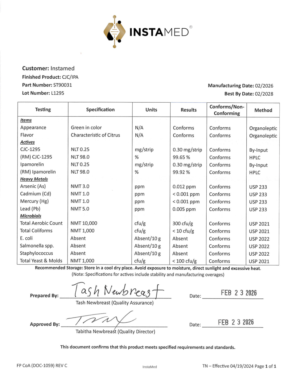 CJC-1295/Ipamorelin -- Strength -- Sublingual Peptide