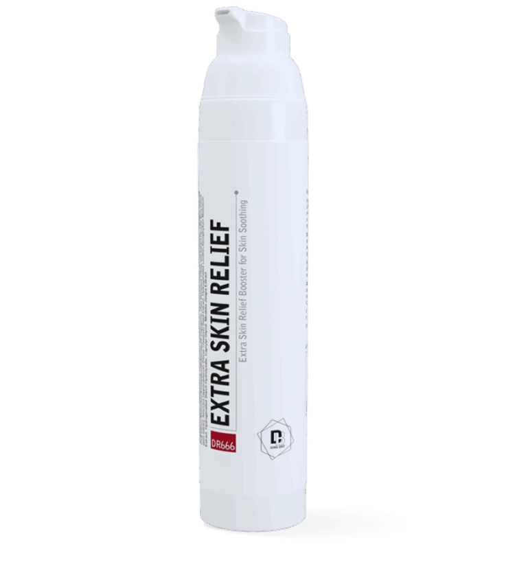 Derma Boost Serum - Extra Skin Relief 100mL product image. Side profile, with top cap missing. Commonly used for Health and Beauty.