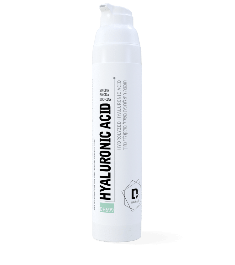 Derma Boost Serum - Hyaluronic Acid 100ml product image. Side profile, with top cap missing. Commonly used for Health and Beauty