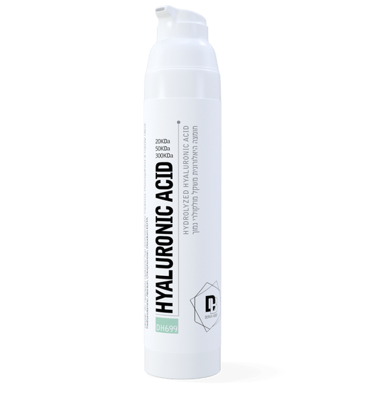 Derma Boost Serum - Hyaluronic Acid 100ml product image. Side profile, with top cap missing. Commonly used for Health and Beauty
