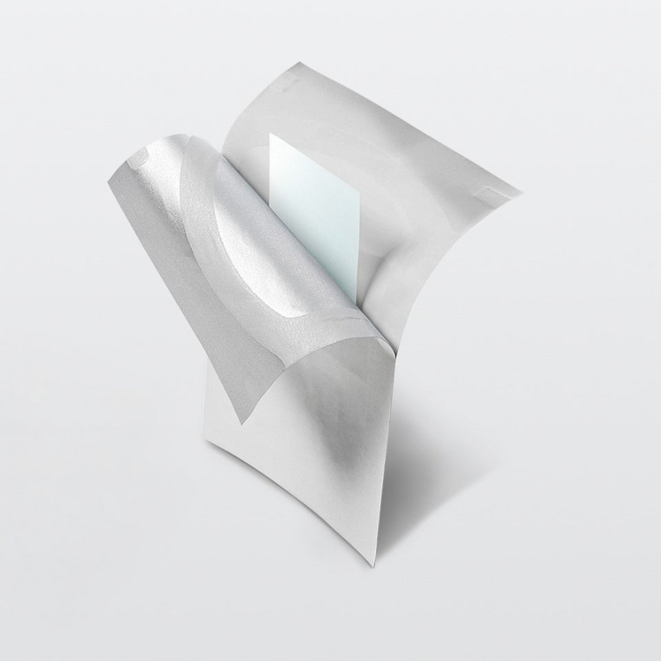 CJC-1295/Ipamorelin -- Strength -- Sublingual Peptide - Single Use - Product packaging. Image shows oral strip, single use packaging, set on a white background.