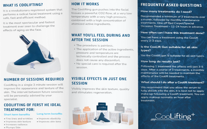 Coolifting Plus 11" x 8.5" tri-fold Brochures - Gloss Aqueous Coating (25 total brochures)
