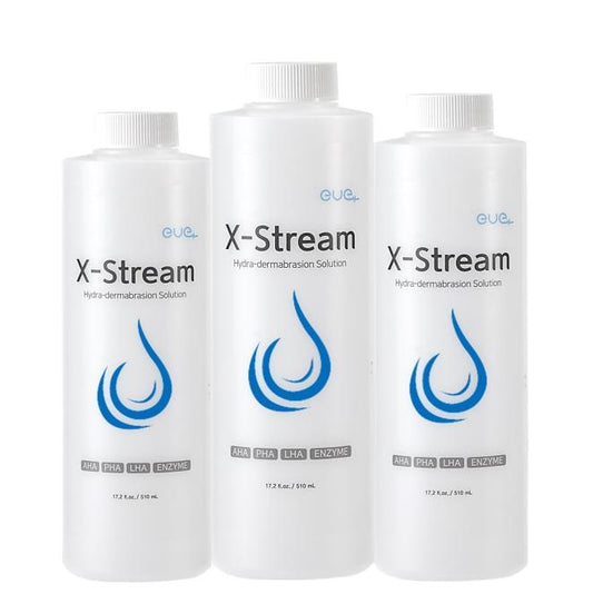 X-Stream - Hydra-Dermabrasion Solution - AHA PHA LHA ENZYME (17.2 fl oz) - Kit of 6 bottles