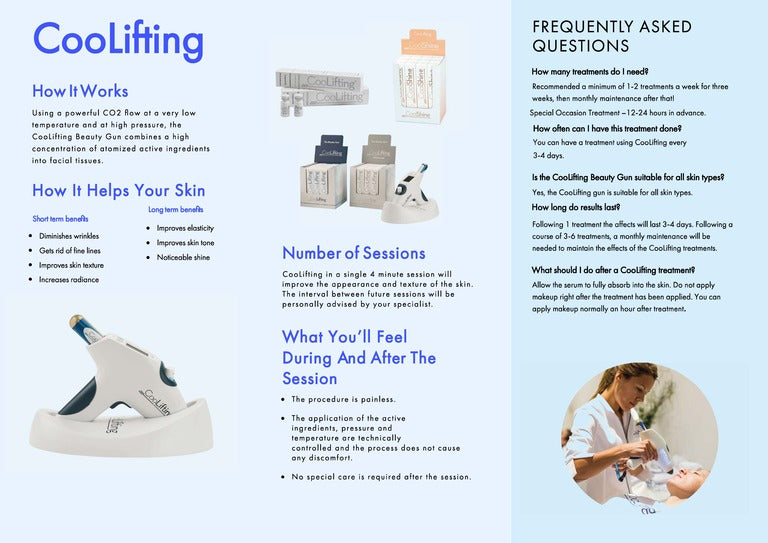 Coolifting 11" x 8.5" tri-fold Brochures - Gloss Aqueous Coating (25 total brochures)